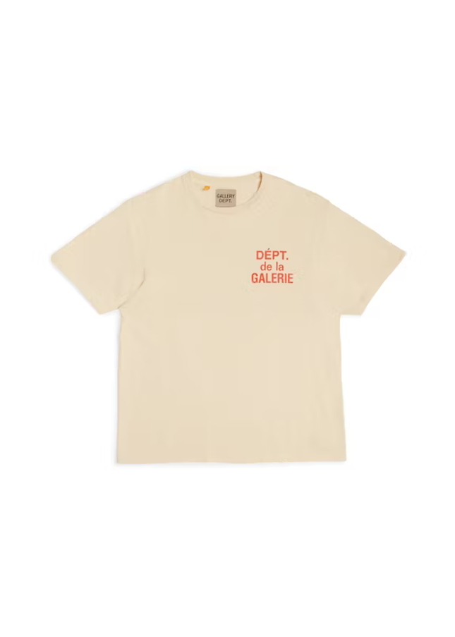 Gallery Dept. French T-shirt Cream Red - SneakCenter