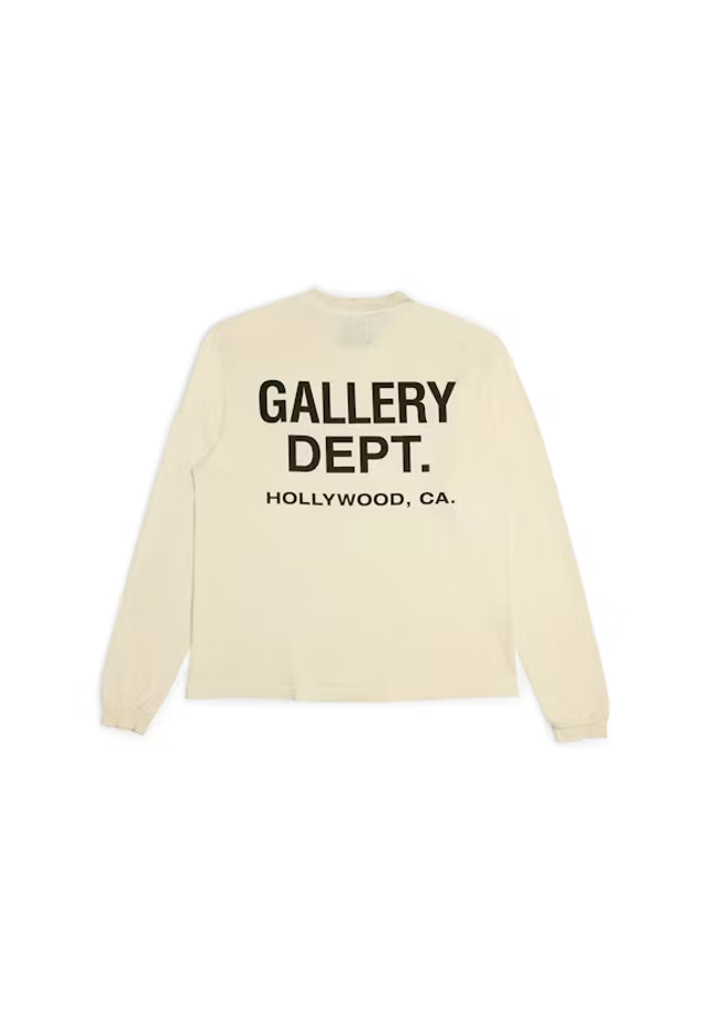 Gallery Dept. Souvenir LS T-shirt Cream - SneakCenter