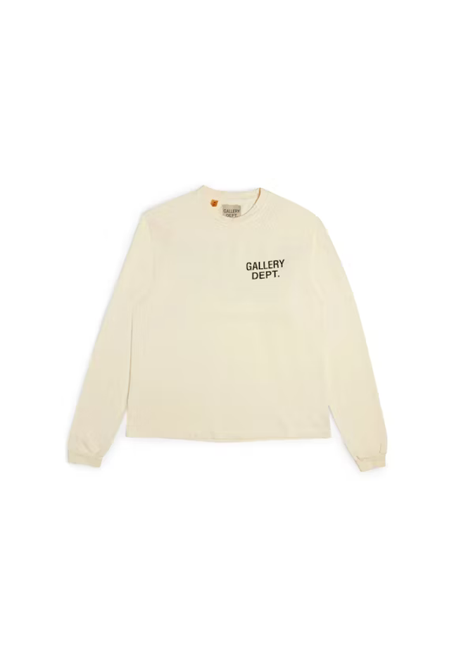 Gallery Dept. Souvenir LS T-shirt Cream - SneakCenter