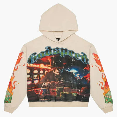 Godspeed Lifes a Gamble Hoodie Bone