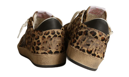 Golden Goose Ball Star Leopard Black