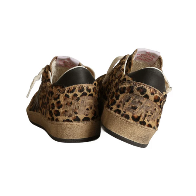Golden Goose Ball Star Leopard Black