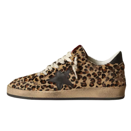 Golden Goose Ball Star Leopard Black