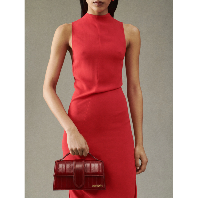 Jacquemus Le Grand Bambino Dark Red Bag - SneakCenter