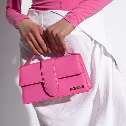Jacquemus Le Grand Bambino Neon Pink Bag - SneakCenter