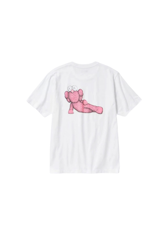 KAWS x Uniqlo Pink T-shirt - SneakCenter