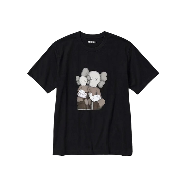 KAWS x Uniqlo Black T-shirt - SneakCenter