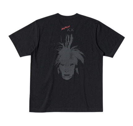 KAWS x Uniqlo Warhol UT Graphic T-shirt Black - SneakCenter