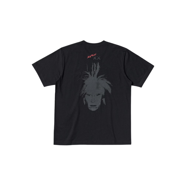 KAWS x Uniqlo Warhol UT Graphic T-shirt Black - SneakCenter