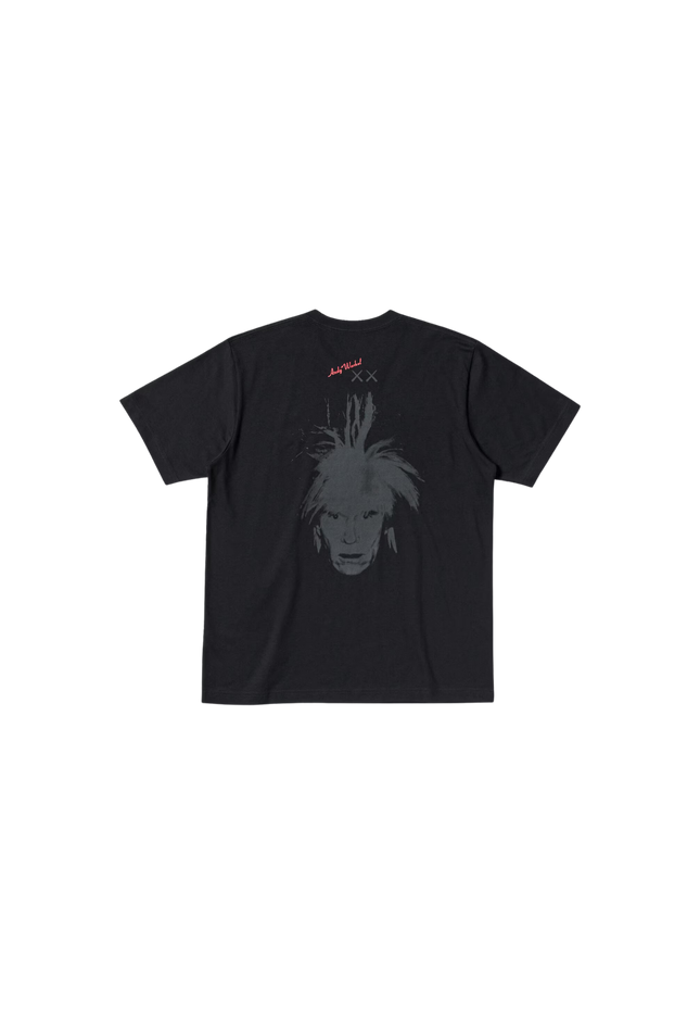 KAWS x Uniqlo Warhol UT Graphic T-shirt Black - SneakCenter