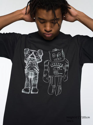 KAWS x Uniqlo Warhol UT Graphic T-shirt Black Robot