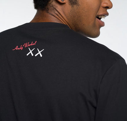 KAWS x Uniqlo Warhol UT Graphic T-shirt Black Robot - SneakCenter