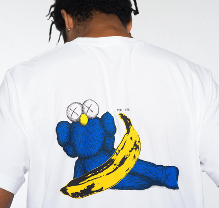 KAWS x Uniqlo Warhol UT Graphic T-shirt White Banana - SneakCenter