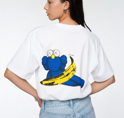 KAWS x Uniqlo Warhol UT Graphic T-shirt White Banana - SneakCenter