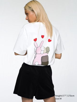 Tricou grafic KAWS x Uniqlo Warhol UT White Lips