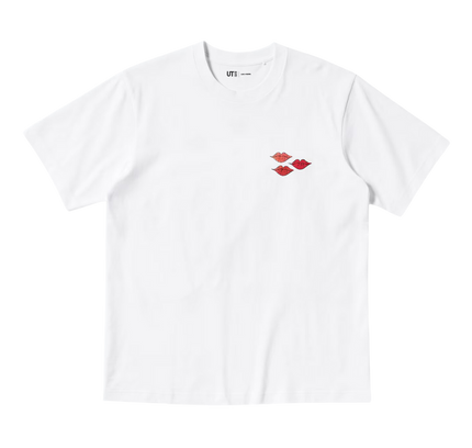 KAWS x Uniqlo Warhol UT Graphic T-shirt White Lips - SneakCenter