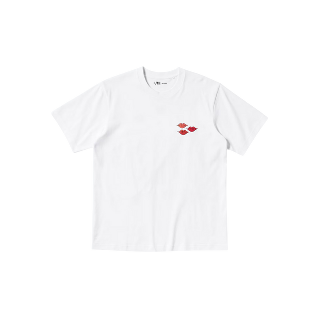KAWS x Uniqlo Warhol UT Graphic T-shirt White Lips - SneakCenter