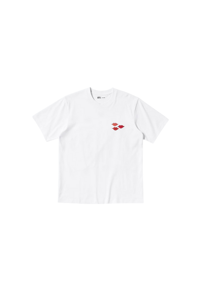 KAWS x Uniqlo Warhol UT Graphic T-shirt White Lips - SneakCenter