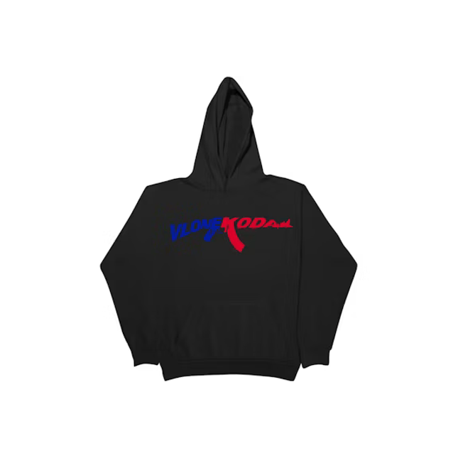Kodak Black x Vlone 47 Hoodie Black - SneakCenter