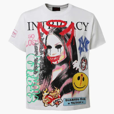 Lost Intricacy Front Page Mag Shirt White