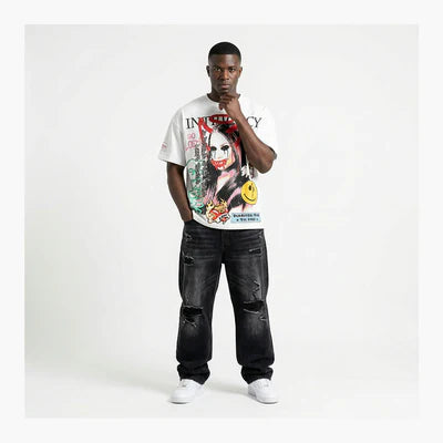 Lost Intricacy Front Page Mag Shirt White