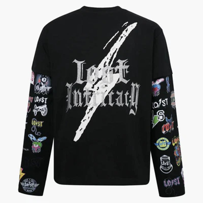 Lost Intricacy Logos Longsleeve Black