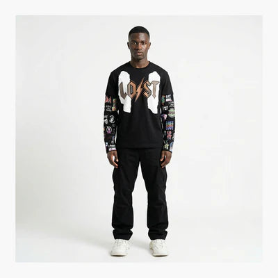 Lost Intricacy Logos Longsleeve Black