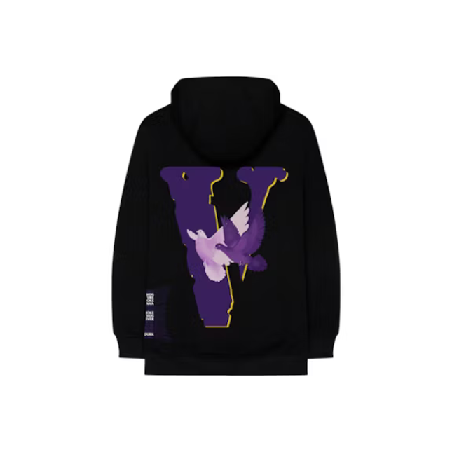 Vlone x Nav Doves Hoodie Black - SneakCenter
