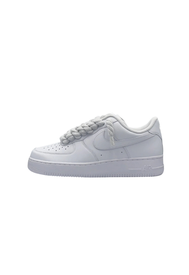 Nike Air Force 1 Low 07 White White Rope Laces - SneakCenter