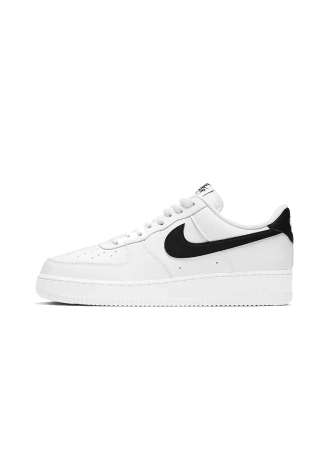 Nike Air Force 1 Low 07 White Black Pebbled Leather