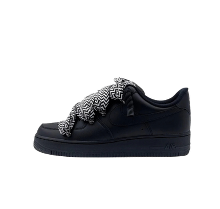 Nike Air Force 1 Low ‘07 Black Lanvin Black White Rope - SneakCenter