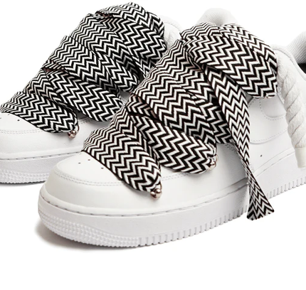 Nike Air Force 1 Low ‘07 White Lanvin Black White Rope - SneakCenter