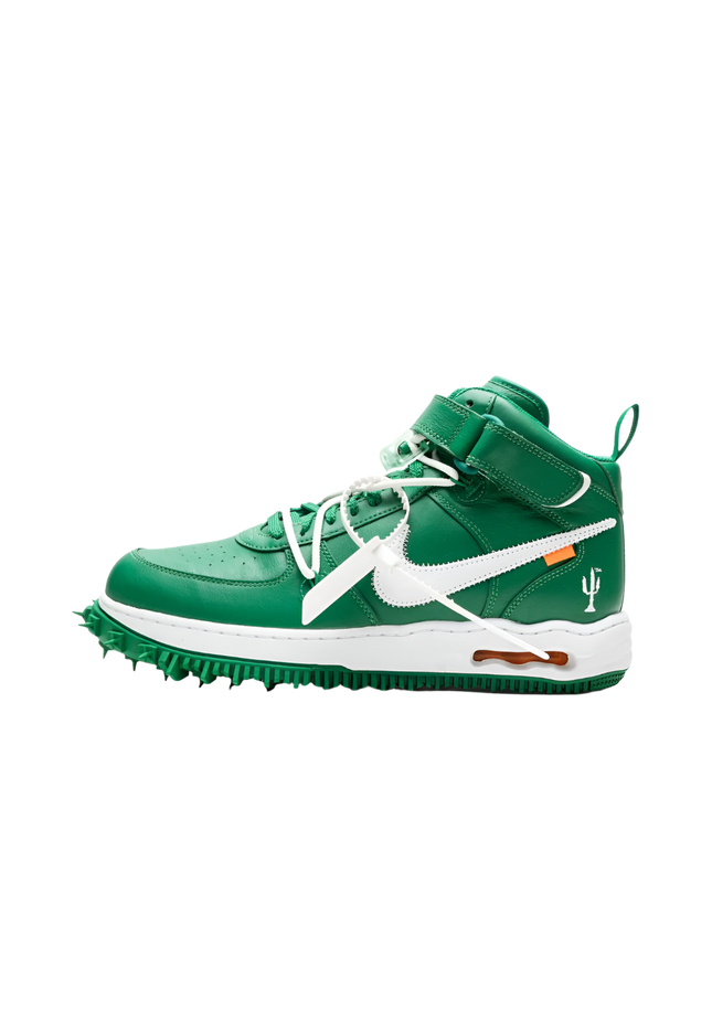 Nike Air Force 1 Mid Off-White Pine Green - SneakCenter