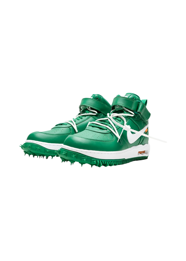 Nike Air Force 1 Mid Off-White Pine Green - SneakCenter