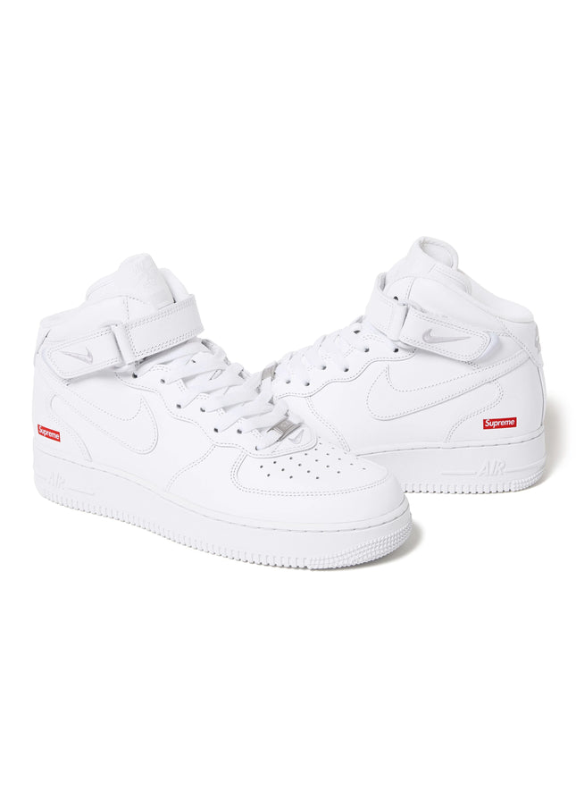 Nike Air Force 1 Mid Supreme White - SneakCenter