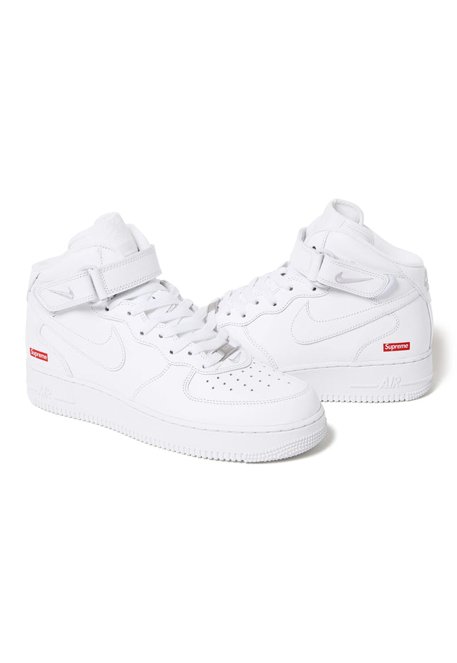 Nike Air Force 1 Mid Supreme White - SneakCenter