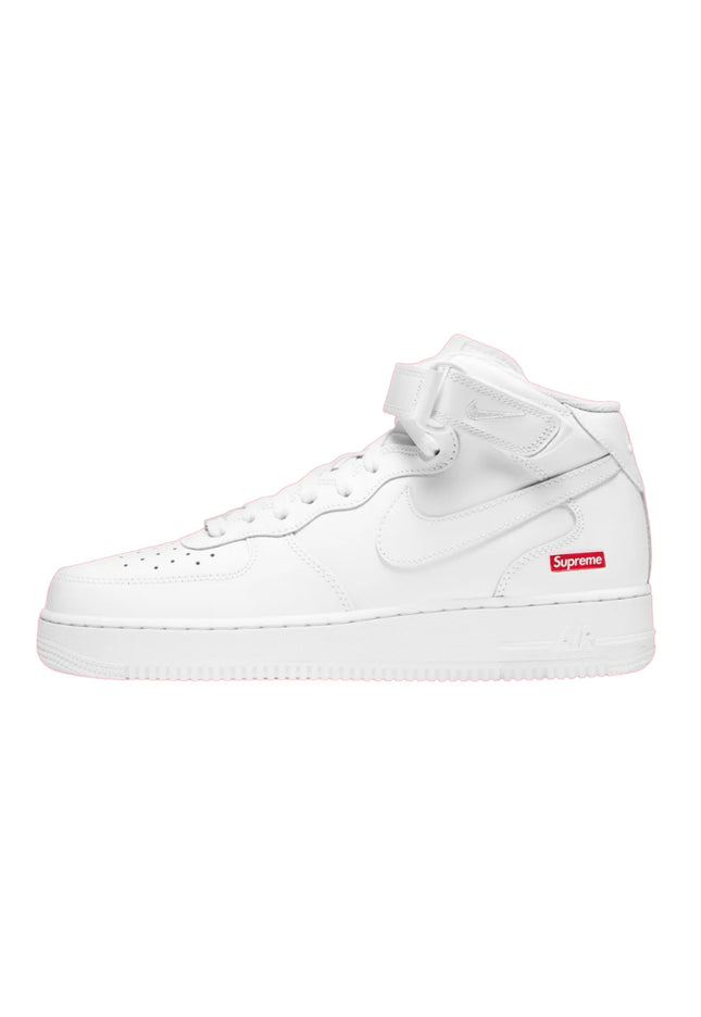 Nike Air Force 1 Mid Supreme White - SneakCenter