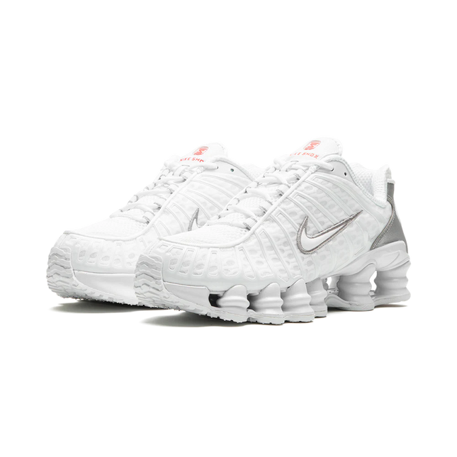 Nike Shox TL White Metallic Silver - SneakCenter
