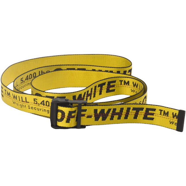 OFF-WHITE Industrial Belt Yellow Black - SneakCenter