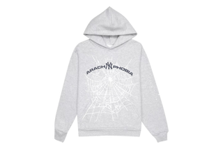 Sp5der Arach NY Phobia Hoodie Ash Grey