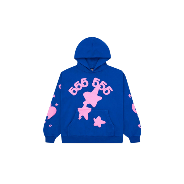 Sp5der Beluga Hoodie Blue - SneakCenter