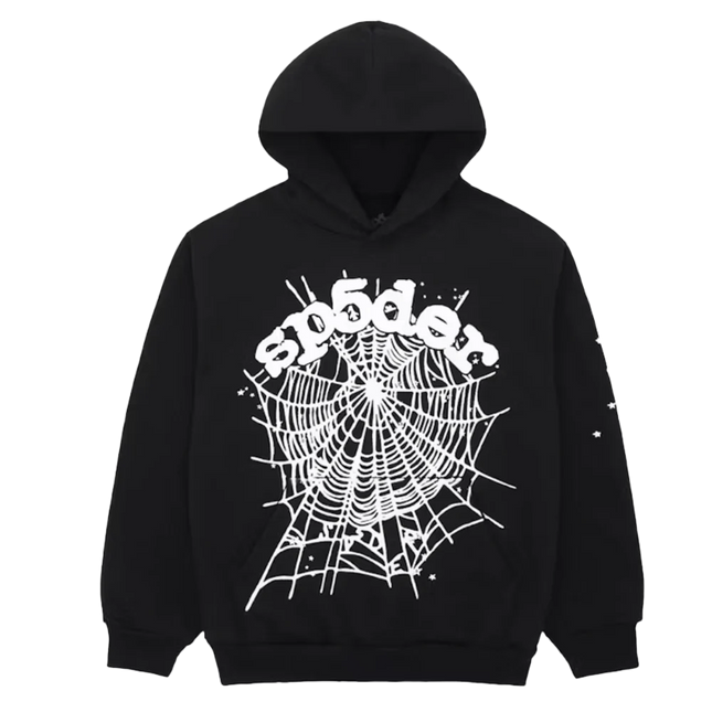 Sp5der OG Web Hoodie Black - SneakCenter