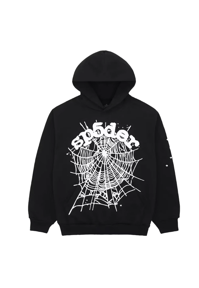 Sp5der OG Web Hoodie Black - SneakCenter