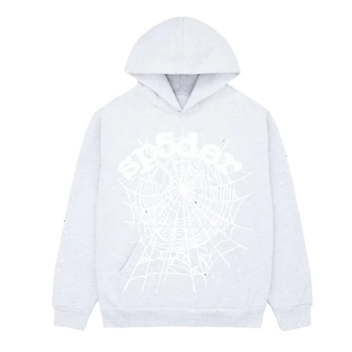 Sp5der OG Web Hoodie Heather Grey