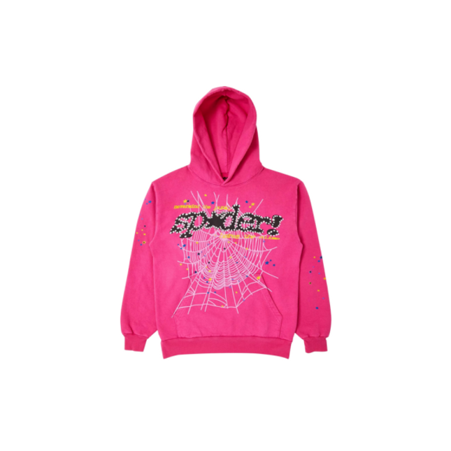 Sp5der P*NK V2 Hoodie Pink - SneakCenter