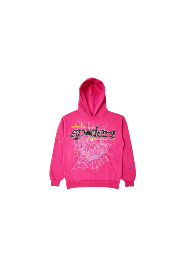 Sp5der P*NK V2 Hoodie Pink - SneakCenter