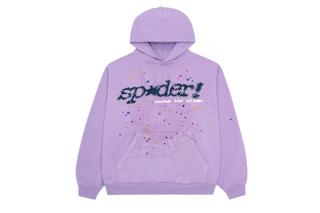 Sp5der Hoodie Purple Acai