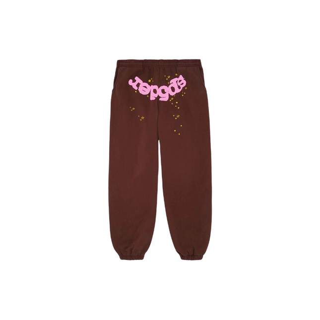 Sp5der Web Classic Sweatpants Brown - SneakCenter