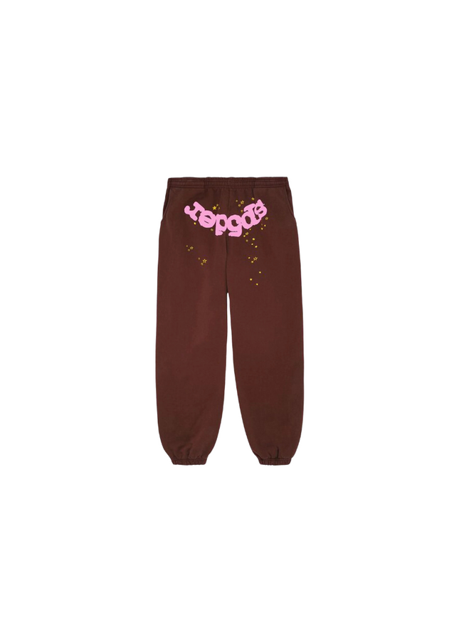 Sp5der Web Classic Sweatpants Brown - SneakCenter