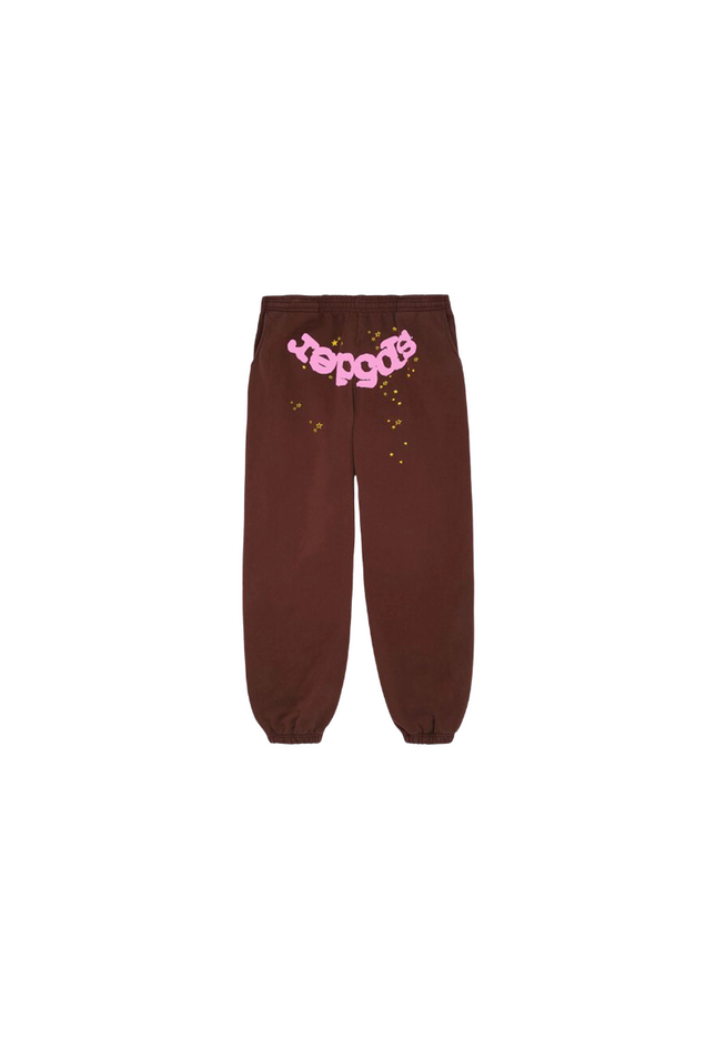 Sp5der Web Classic Sweatpants Brown - SneakCenter